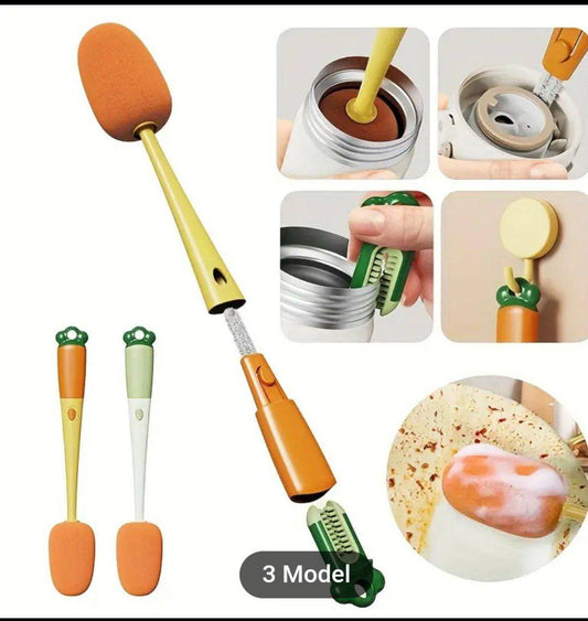 Carrot Brush 3-in-1